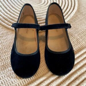 Childrenchic Black Velvet Dress Shoes